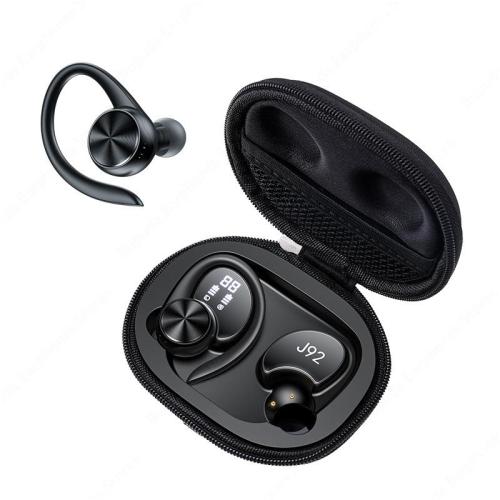Bluetooth 5.0 Earphone LED Display Ear Hooks Wireless Headphones 9D Stereo Earbuds Sports Waterproof Headsets With Micrphone