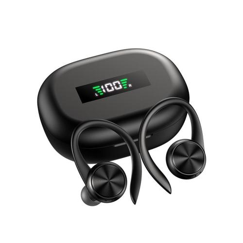 Sports Bluetooth Wireless Headphones with Mic IPX5 Waterproof Ear Hooks Bluetooth Earphones HiFi Stereo Music Earbuds for Phone