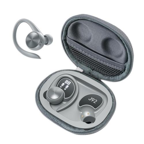 Bluetooth 5.0 Earphone LED Display Ear Hooks Wireless Headphones 9D Stereo Earbuds Sports Waterproof Headsets With Micrphone