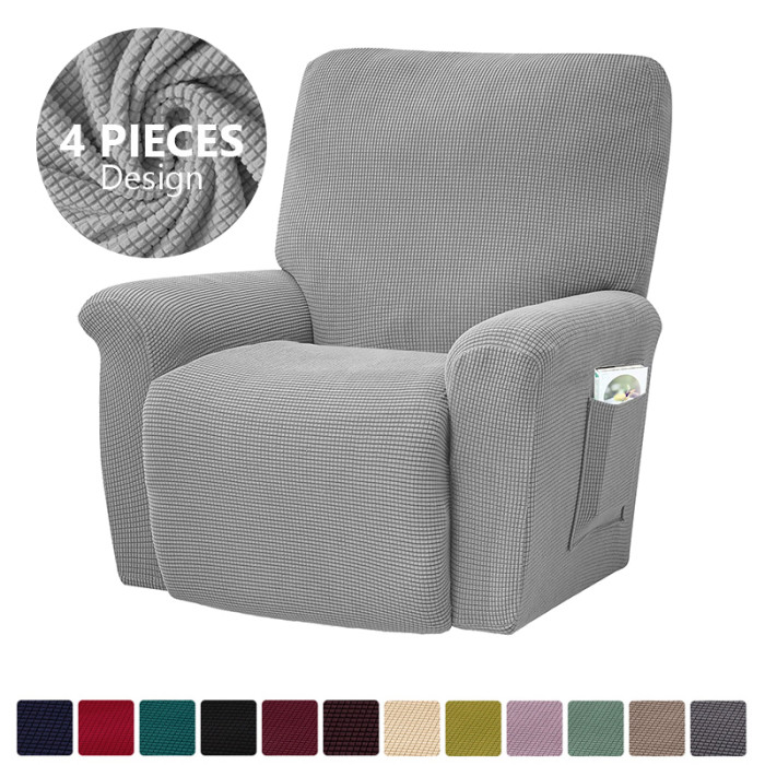 Jacquard Recliner Chair Cover, Recliner Chair Covers With Pockets