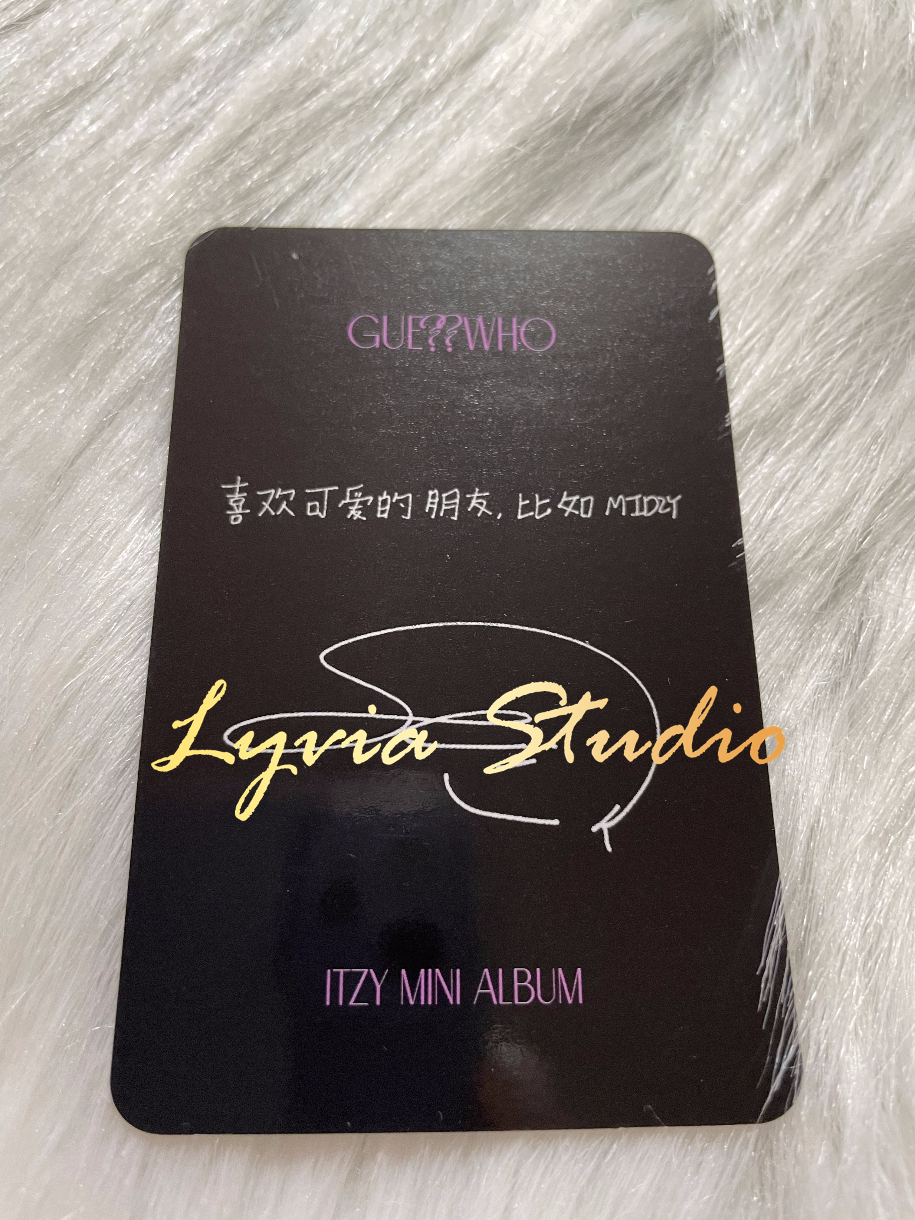 ITZY Guess Who Withfans Fansign Pre-order Photocard - www