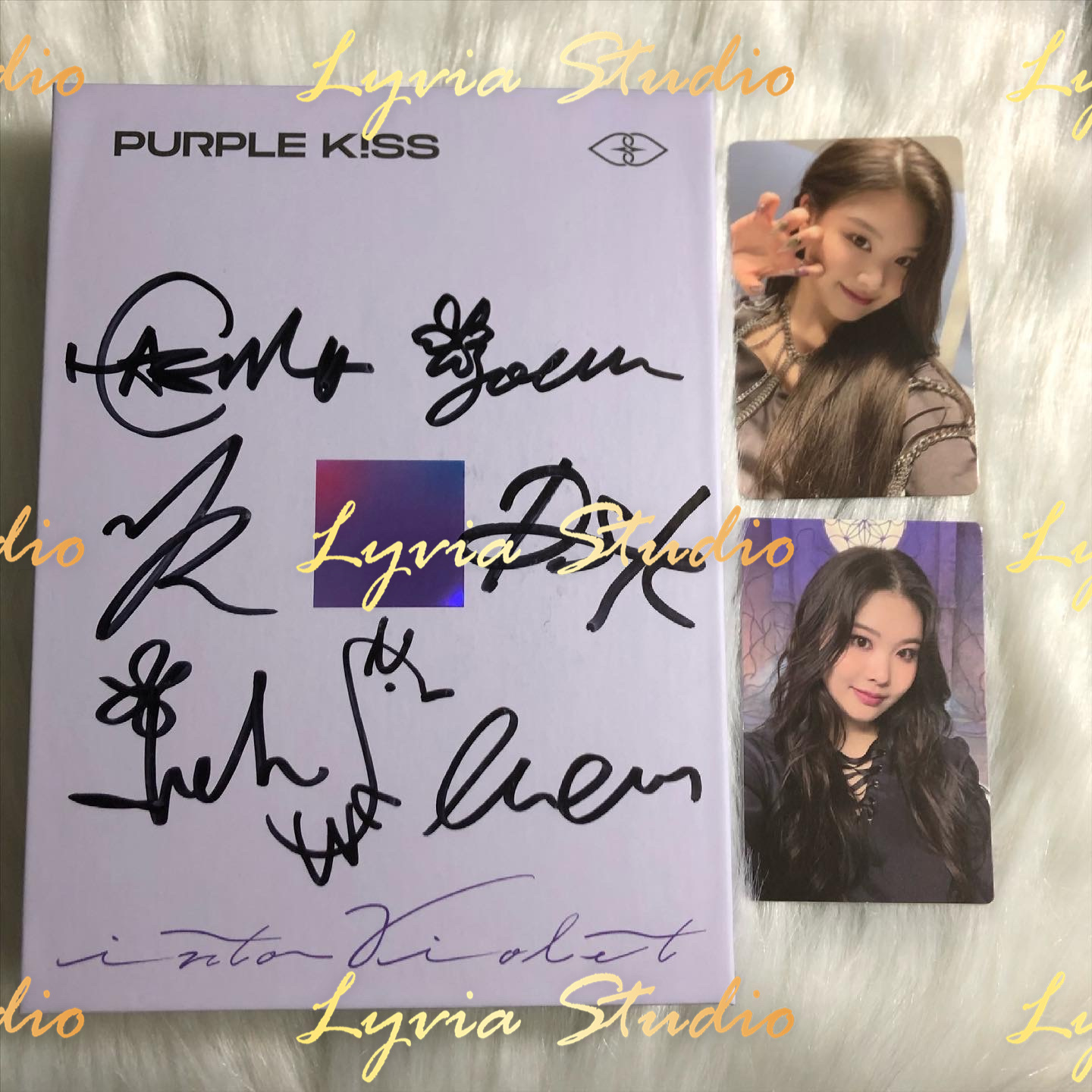PURPLE KISS INTO VIOLET Signed Promo Album(Photocards