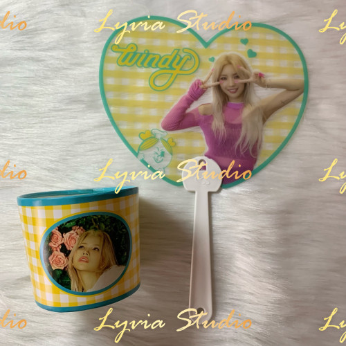(G)I-DLE SOYEON Windy MD Fan+Cup holder Set