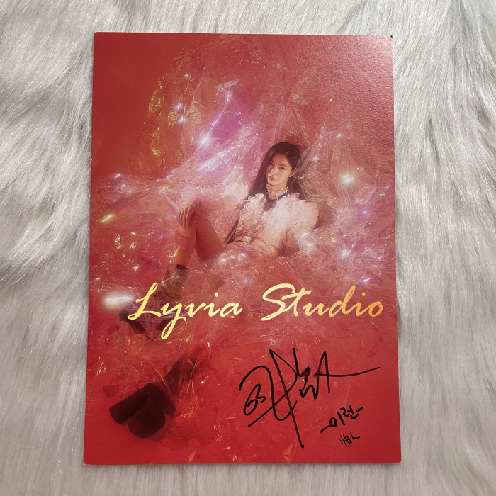 EVERGLOW signed postcard from BBC era