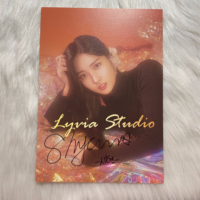 EVERGLOW signed postcard from BBC era