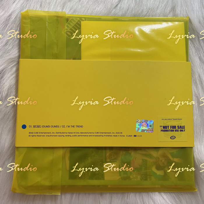 (G)I-DLE DUMDI DUMDI DAY VER. Signed Promo Album(Photocards included)
