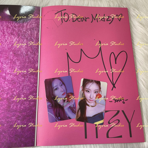 ITZY Guess Who? Chaeryeong Signed Album To Dear Midzy