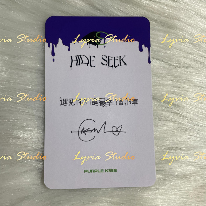 PURPLE KISS OWHAT2.0 Fansign Pre-order Photocard