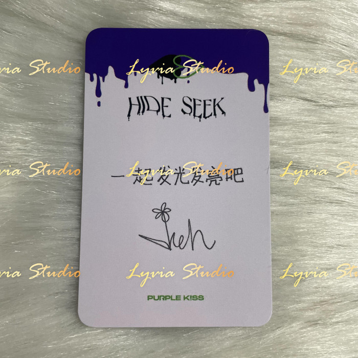 PURPLE KISS OWHAT2.0 Fansign Pre-order Photocard