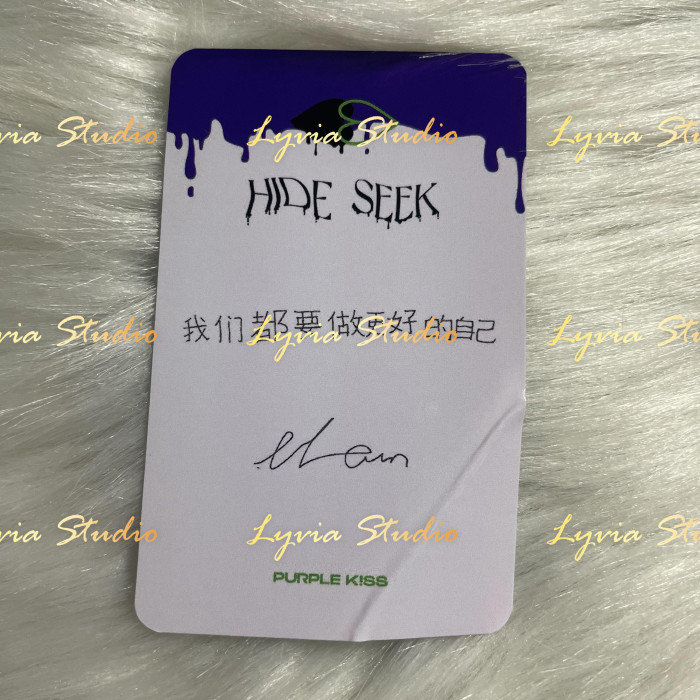 PURPLE KISS OWHAT2.0 Fansign Pre-order Photocard