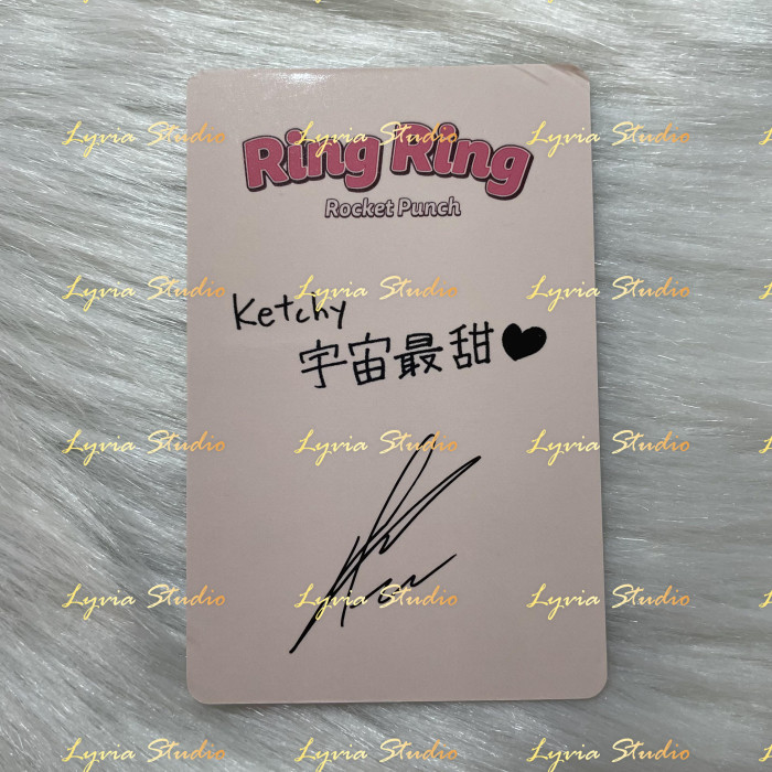 ROCKET PUNCH Ring Ring Withfans Fansign Pre-order Photocard