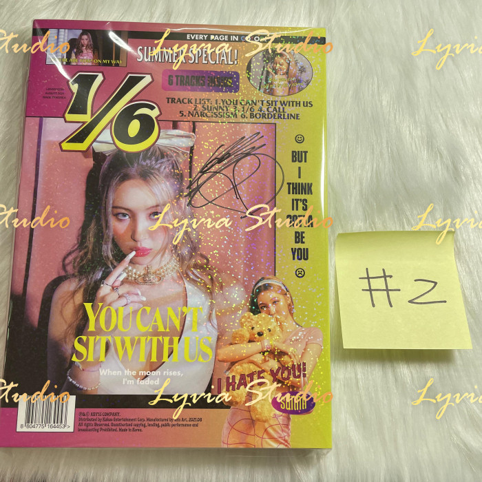 SUNMI 1/6 Signed Un-promo Album from Makestar event