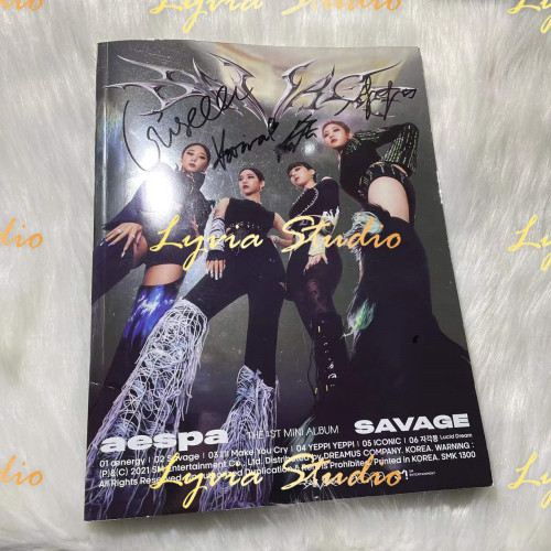 AESPA Savage Signed Promo Album