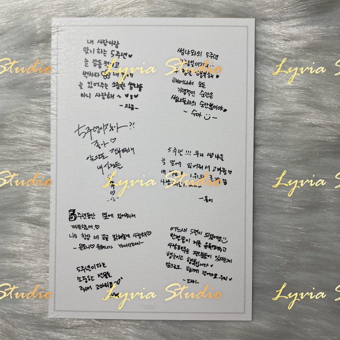 DREAMCATCHER 5th Anniversary Photocard and Postcard