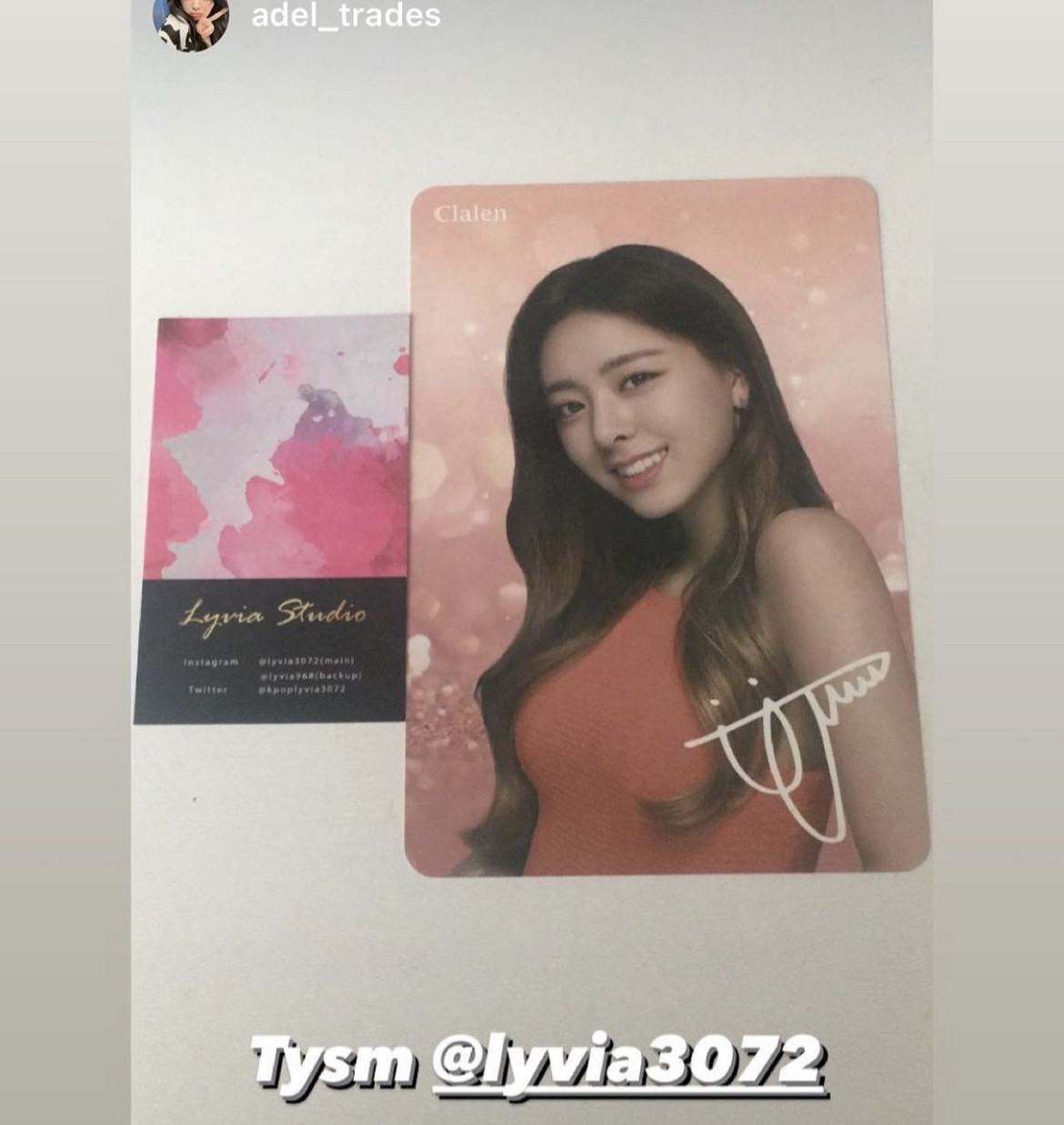ITZY Clalen Postcard - www.lyviastudio.com