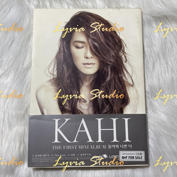 Kahi Park The First Mini Album '돌아와나쁜너' Signed Promo Album