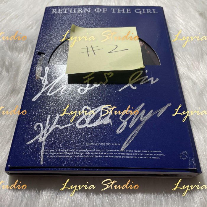 EVERGLOW Pirate ‘Return of The Girl’ OT6 All Member Signed Album