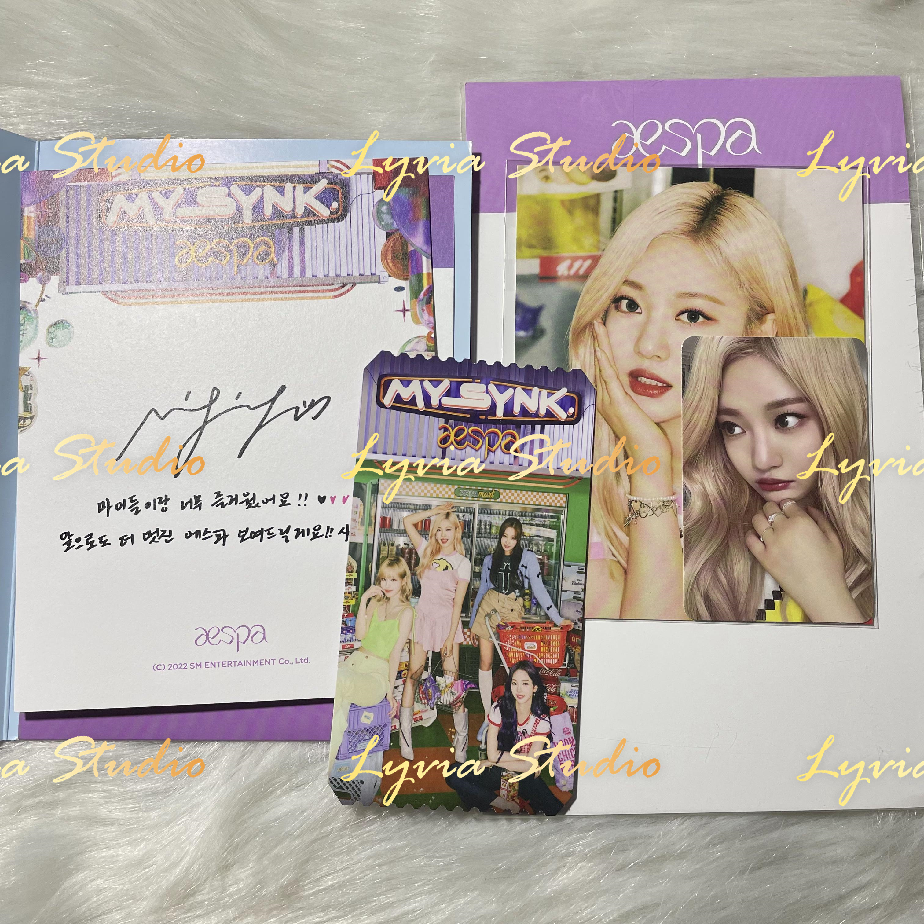 AESPA 'MYSYNK' Special AR Ticket SET - www.lyviastudio.com