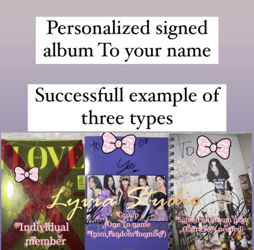 KPOP IDOL Personalized Signed Album To Your Name