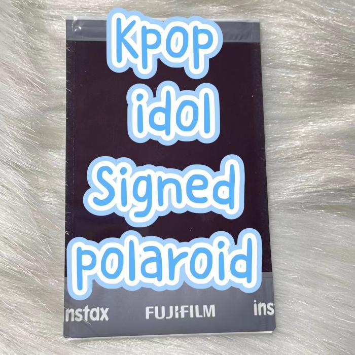 Kpop Idol Signed Polaroid