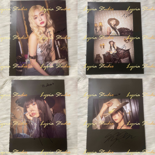 DREAMCATCHER VirtuouS Justice Fansign Signed Page To Lover
