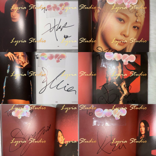 EVERGLOW 'Last Melody' OT6 All Member Signed Album from fansign event