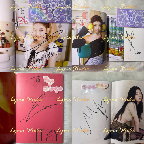 ITZY Lia Chaeryeong Signed Album from fansign event