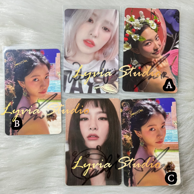 RED VELVET WENDY Seulgi Yeri Autographed Signed Album Photocard