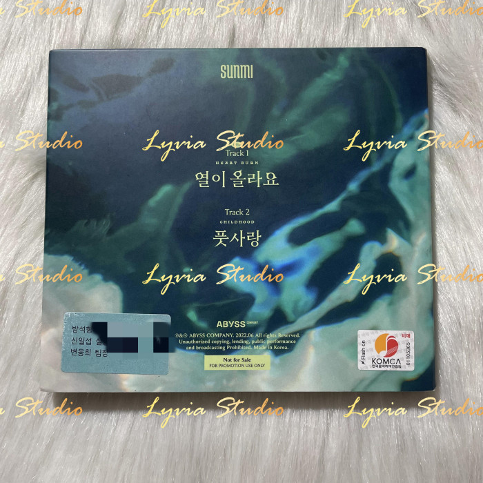 SUNMI Heart Burn Signed Messgae Promo Digital Album