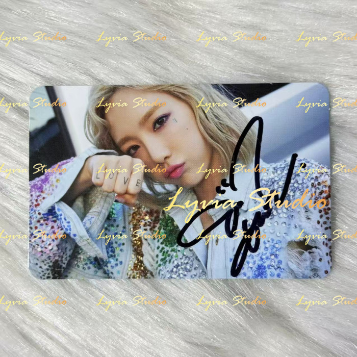 SNSD Kim TaeYeon Why Album Autographed Signed Photocard