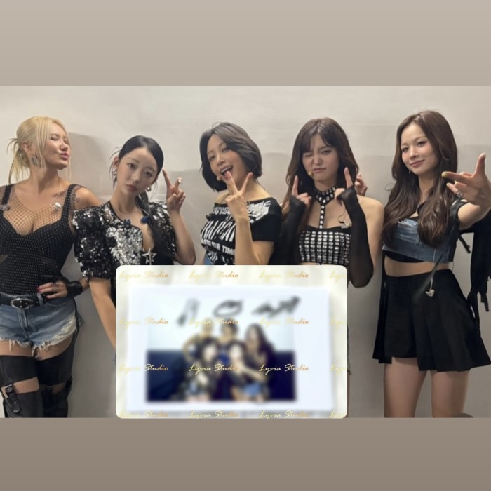 EXID Group Autographed Signed Polaroid from 2025 Fancon In Macao Event(HANI,JEONGHWA,LE,SOLJI,HYELIN)