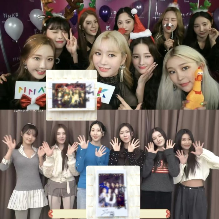 MOMOLAND OT6 Group Signed Polaroid From White Spring era &OT9 Group Signed Polaroid From 2018AAA Awards SET