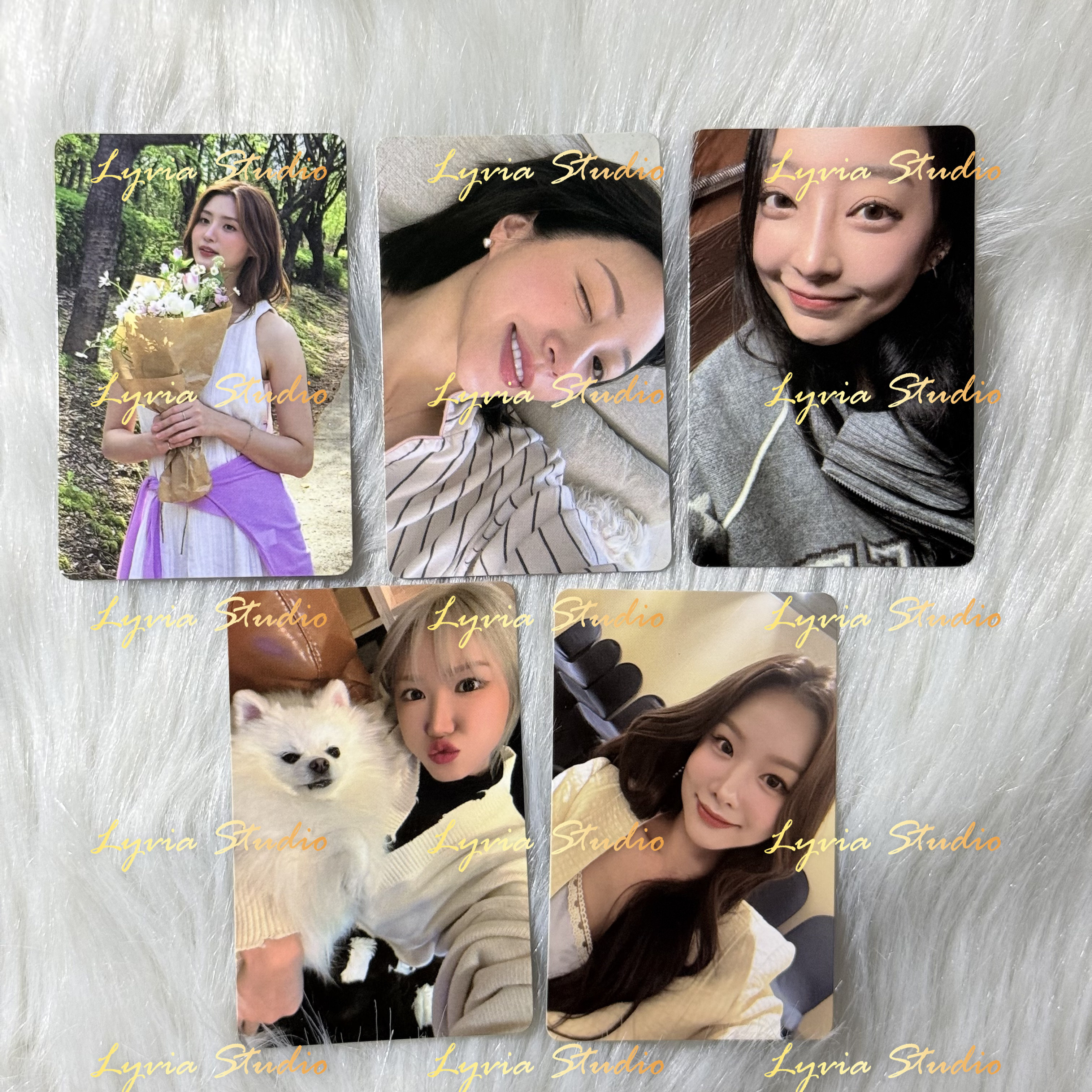 SAYMYNAME Group Wide Autographed Signed Polaroid(HITOMI,MEI,KANNY