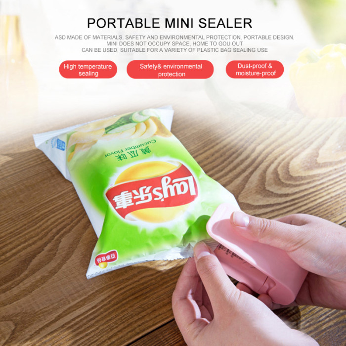 Mini Portable Heat Sealer Handy Sticker and Seals for Food Snack