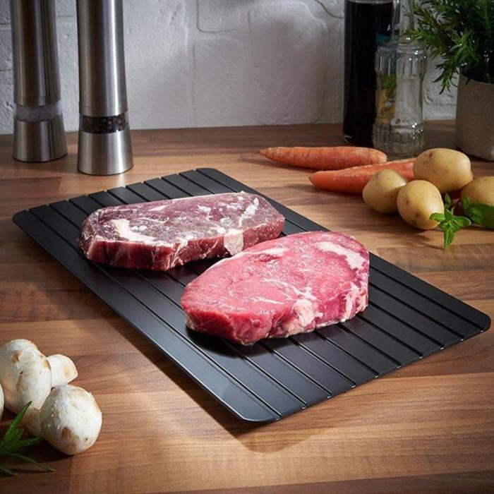 Fast Defrosting Tray Thaw Frozen Food Meat Fruit Kitchen Gadget Tool