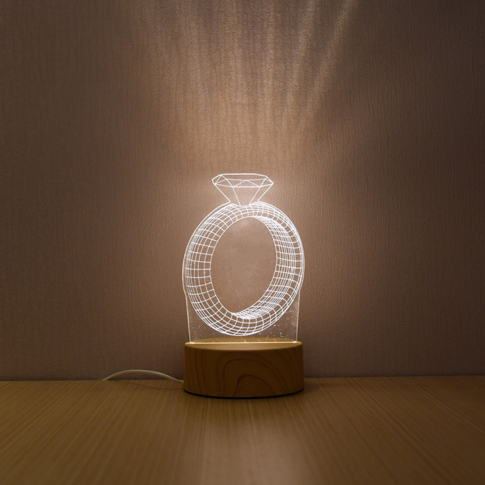 3D LED Lamp Creative 3D LED Night Lights Novelty Illusion Night Lamp 3D Illusion Table Lamp For Home Decorative Light