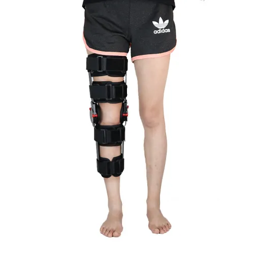 Orthomen Hinged ROM Knee Brace, Post Op Knee Brace for Recovery Stabilization, Support Leg Support Suitable for Knee Injury Recovery,Postoperative Rehabilitation of Arthritis or Fracture ACL, MCL and PCL Injury, Adjustable Medical Orthopedic Support Stabilizer After Surgery, Women and Men