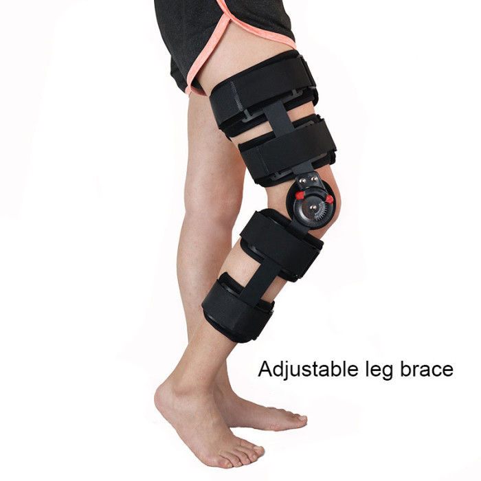 Hinged Knee Brace ROM Post Op Knee Immobilizer Adjustable Knee Immobilizer  Support with Side Leg Stabilizers for Men and Women for Meniscus Tear,  Arthritis, ACL, PCL, Osteoarthritis, Orthopedic : : Health 