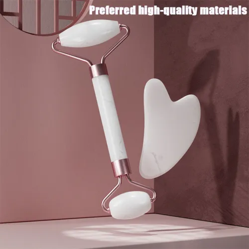 Resin Roller and Gua Sha, Facial Roller, Facial Beauty Roller Skincare Tools, High Quality Resin Massager for Face, Eyes, Neck, Body Muscles to Relax and Relieve Fine Lines and Wrinkles
