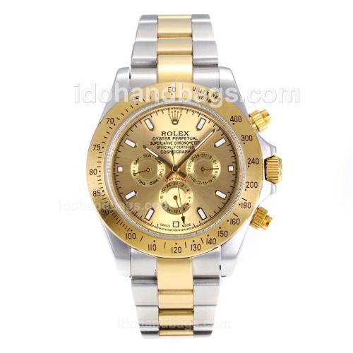 Rolex Daytona II Automatic Two Tone with Golden Dial 168274
