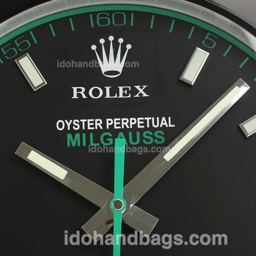 Rolex Milgauss Wall Clock Full PVD with Black Dial-White Stick Markers 189286