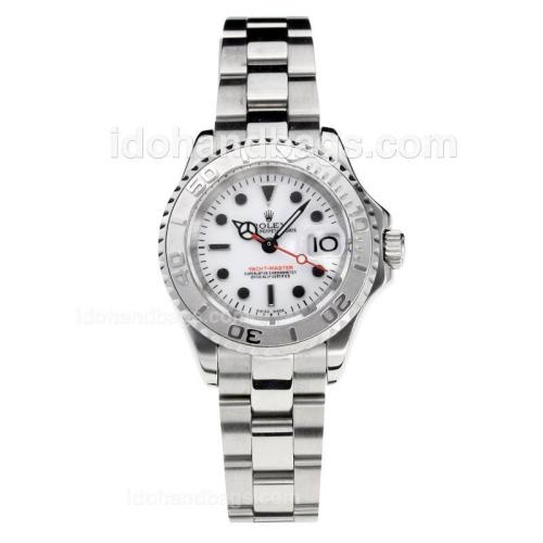 Rolex Yachtmaster Super Luminous Swiss ETA 2671 Automatic Movement with White Dial S/S-Sapphire Glass 187020