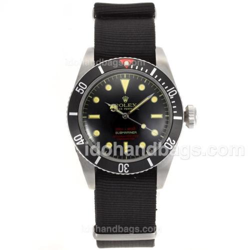 Rolex Submariner Swiss ETA 2836 Movement with Black Nylon Strap-Vintage Edition 51792