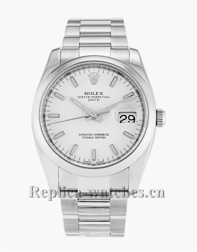 Rolex Oyster Perpetual Date White Dial 34MM 115200