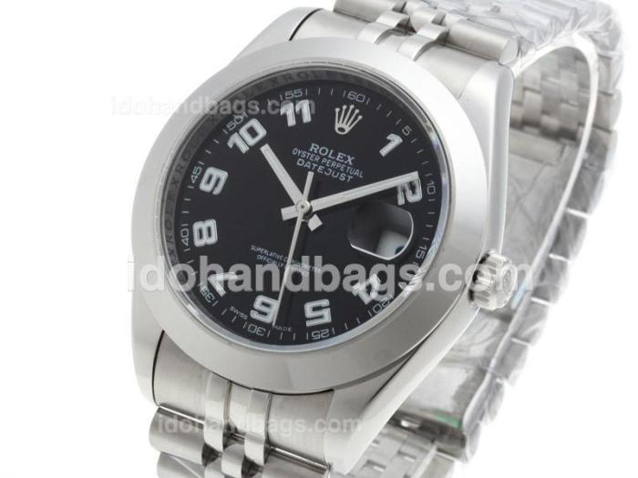 Rolex Datejust II Automatic Number Marking with Black Dial-41mm Same Structure As Swiss ETA Version-High Quality 39025
