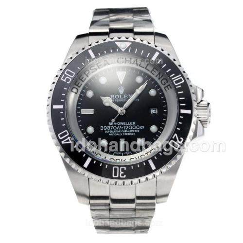 Rolex Sea-Dweller Automatic with Black Dial S/S-Same Chassis as Swiss Version-Oversized Version 191336