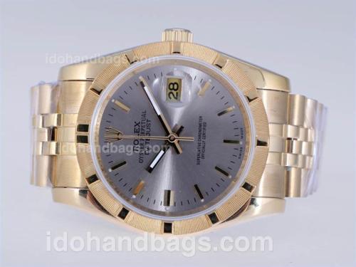 Rolex Datejust Automatic Full Gold with Silver Dial 24351