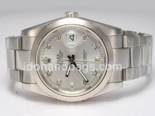 Rolex Datejust Automatic Diamond Marking with Silver Dial 10641