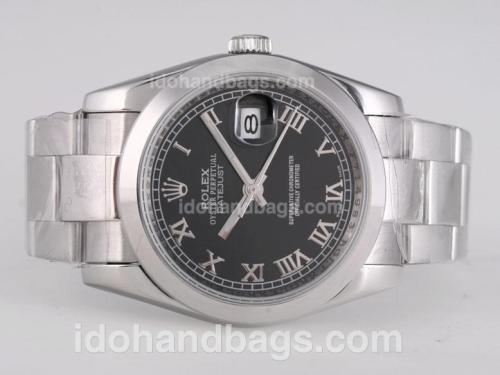 Rolex Datejust Automatic with Black Dial-Roman Marking 25769