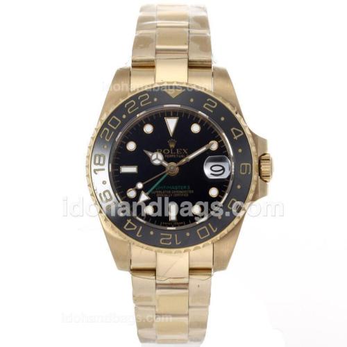 Rolex GMT-Master II Automatic Full Gold with Ceramic Bezel-Lady Size 56151